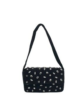 On 34th Black Beaded Shoulder Bag